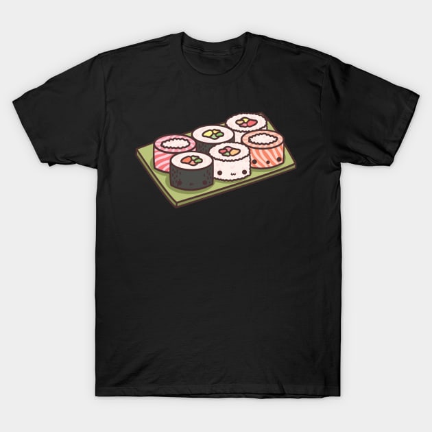 Kawaii Sushi Rolls T-Shirt by mohu